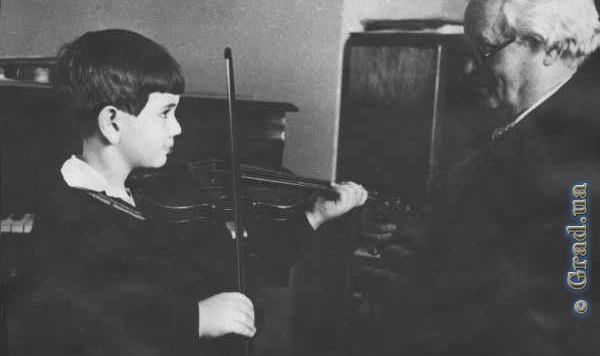 Профессор Столярский и Игорь Ойстрах