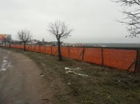 На дорогах Одесской области устанавливается снегозащита