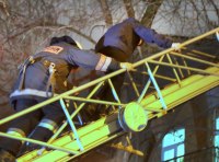 Пожар в жилом доме на Нежинской. Фото: Вечяслав Теняков