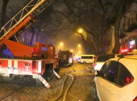 Пожар в жилом доме на Нежинской. Фото: Вечяслав Теняков