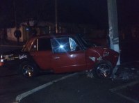 ДТП в Измаиле: ВАЗ снес электроопору