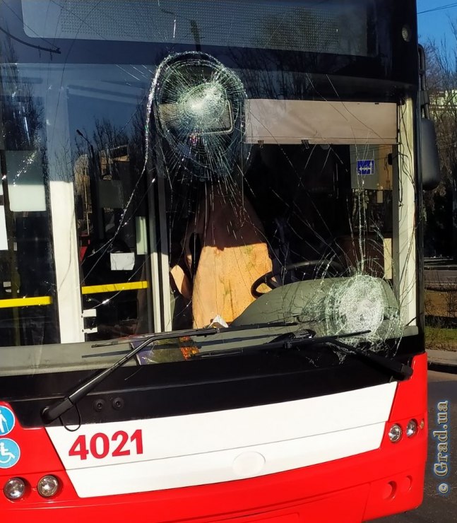 Одесские пассажиры громят городской транспорт