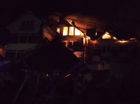 Одесские спасатели ликвидируют пожар на базе отдыха в Затоке