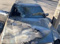 В центре Одессы сгорел «Mercedes» фото 1