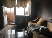 Пожар на Котовского: женщина сорвалась с карниза многоэтажки фото 3