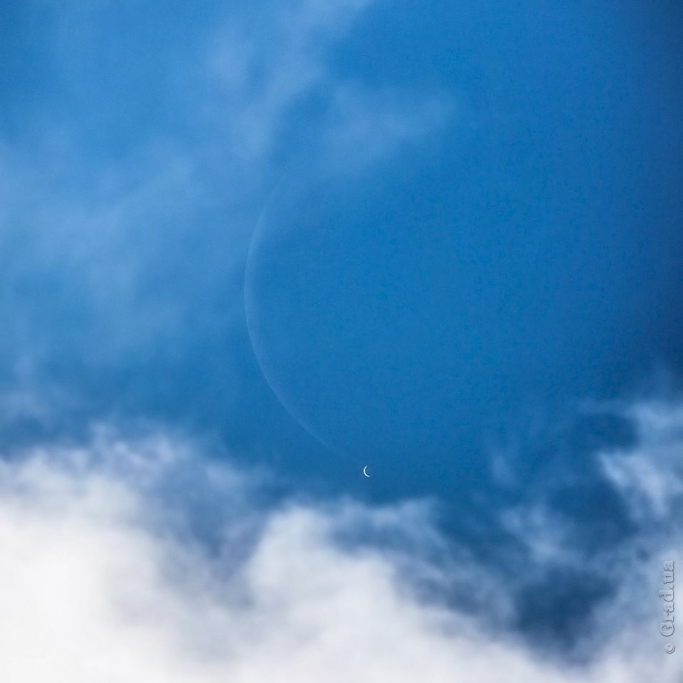 Луна и Венера