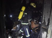 Пожар в многоэтажном доме на Котовского фото 1