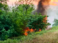 На автодороге Одесса – Рени горел микроавтобус фото 2