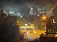 На поселке Котовского горит высотка