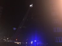 На поселке Котовского горит высотка