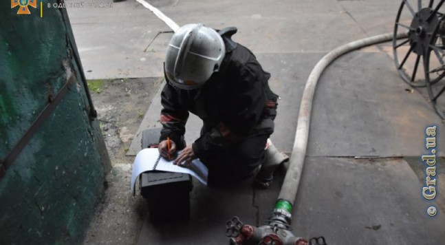 пожар на одесском заводе