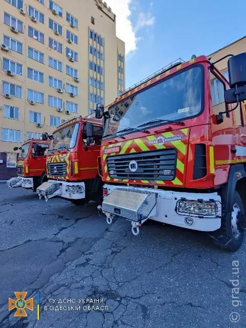 Автопарк спасателей Одесской области пополнился новой спецтехникой