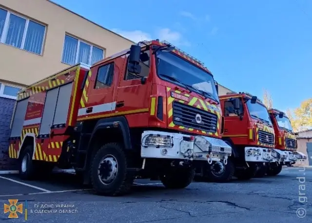 Автопарк спасателей Одесской области пополнился новой спецтехникой
