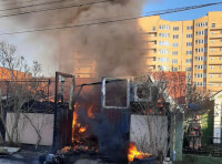 Пожар в Черноморске