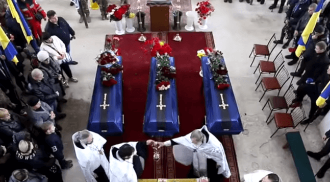 прощание с воинами