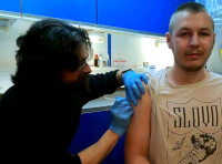 Вакцинация на антарктической станции