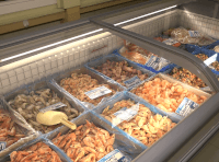 морепродукты на рынке