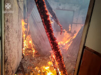 Березівські рятувальники ліквідували пожежу 2-х господарчих споруд