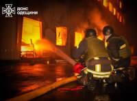 Через ракетний удар спалахнула масштабна пожежа, яку ліквідували вогнеборці