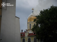 В Одесі у храм чоловічого монастиря влучила блискавка_1