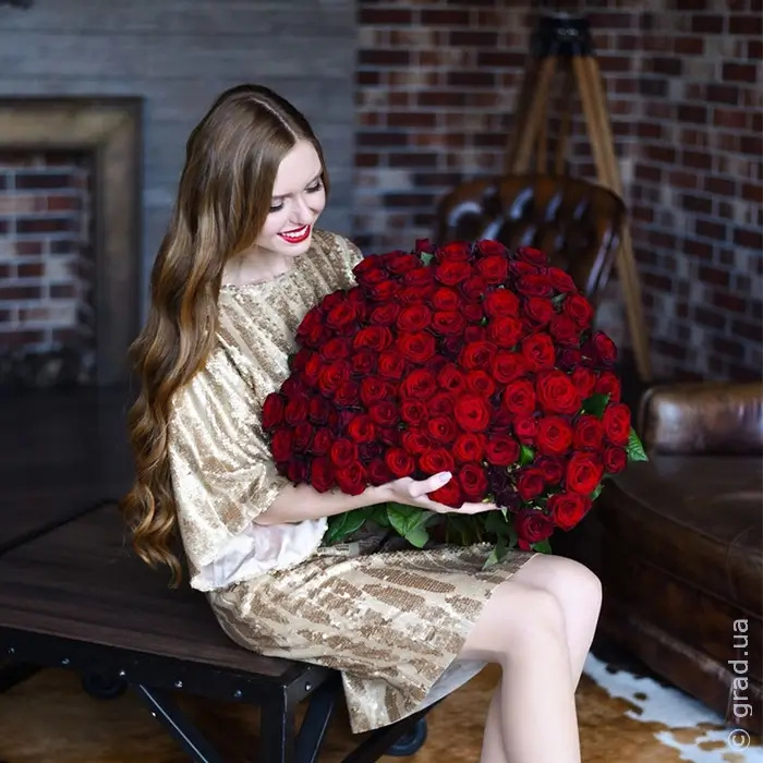 Букет из 101 розы