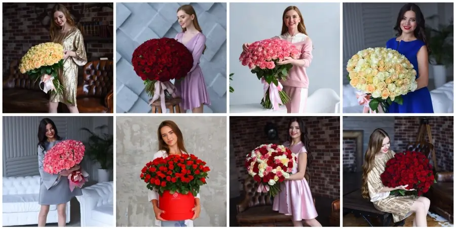 Букетs из 101 розы