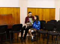 Александра на презентации комикса