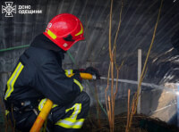 пожар под Одессой 10 февраля