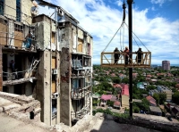 дом пострадал от удара дронами