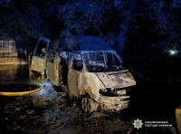 сгоревший автомобиль