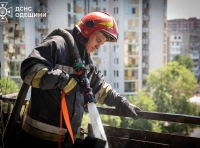 Пожар в доме на улице Добровольцев в Одессе (3)