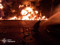 пожар после атаки по Измаилу 20 августа-1