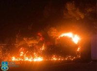пожар после атаки 18 августа -2