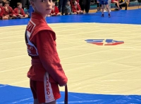 юный самбист на турнире