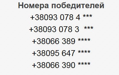 номера